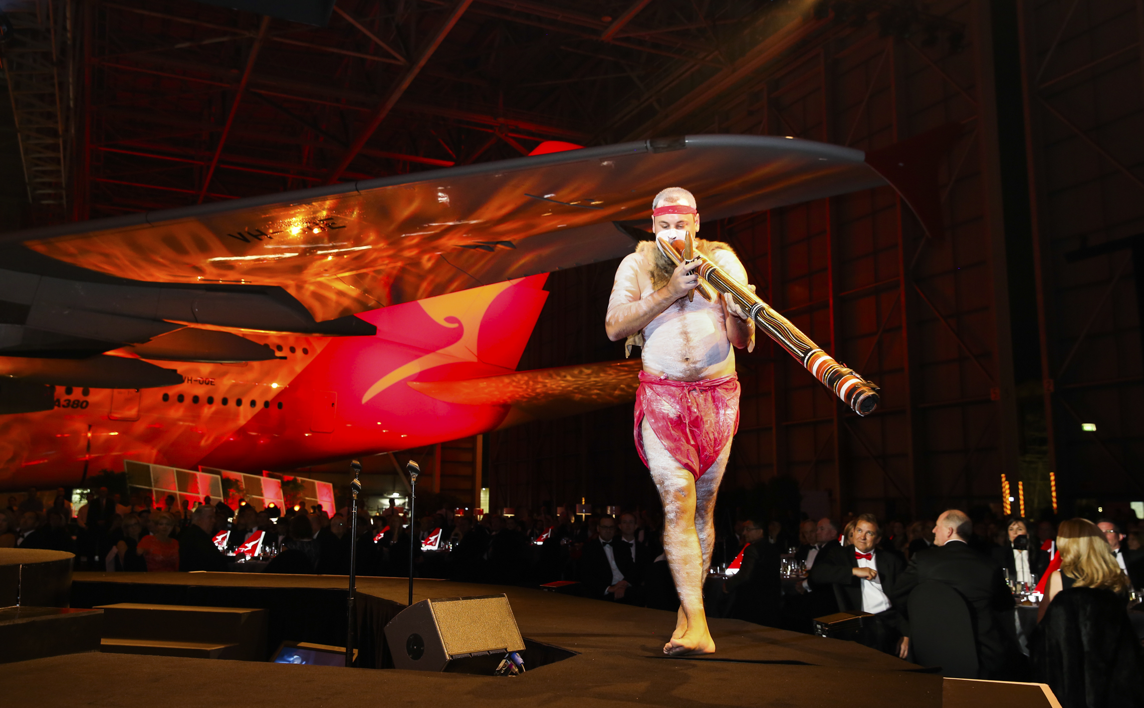 David Williams Gilimbaa didgeridoo performer Qantas