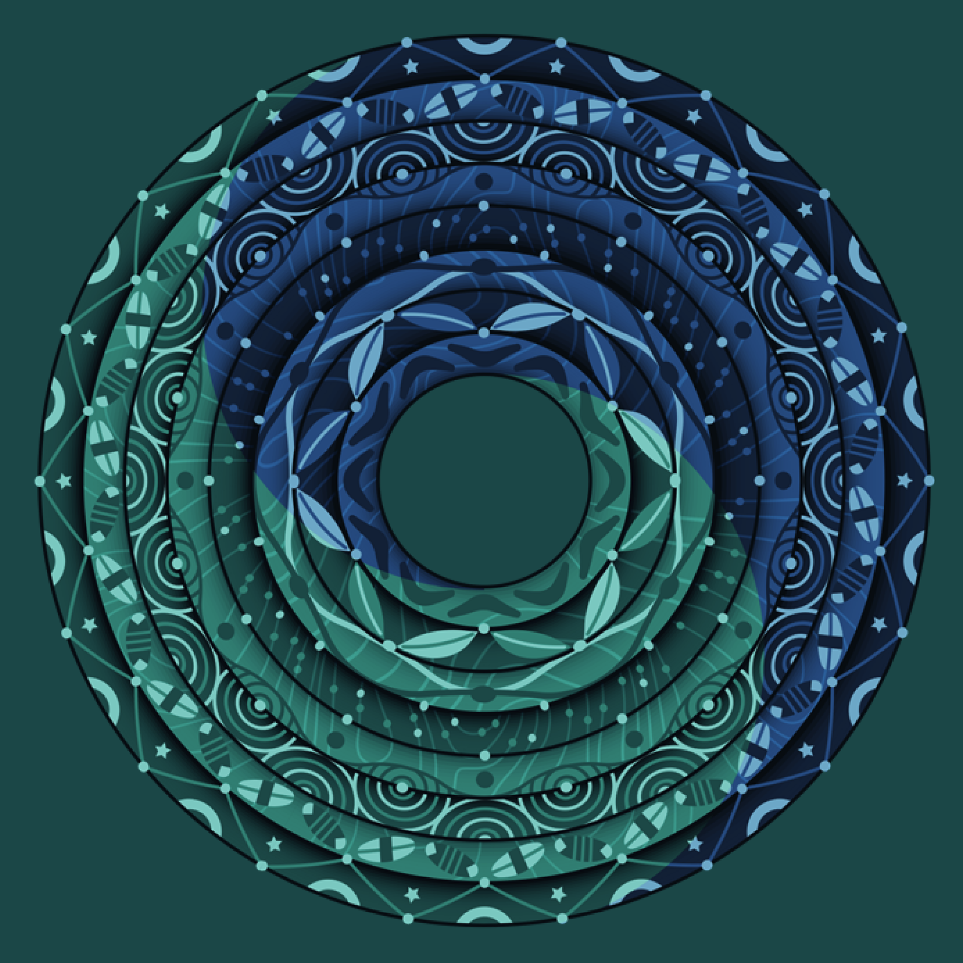 Gilimbaa square cultural pattern